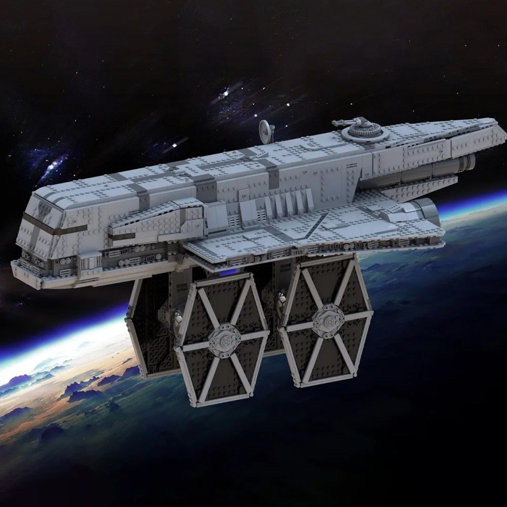 

MOC кинозвезда mperial Gozanti-класс бронированный крейсер транспорт корабль строительные блоки креативная сборка кирпичи DIY игрушки подарки для детей
