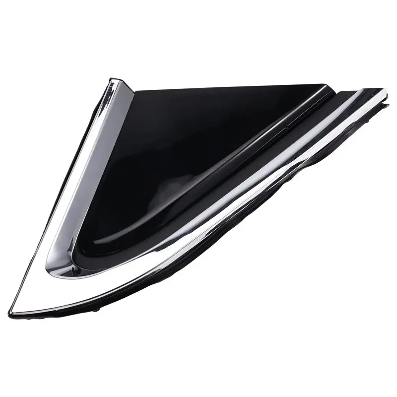 For Ford Edge 2015-2022 Car Side Mirror Molding Triangle Front Pillar Trim Plate Garnish Panel-A02G