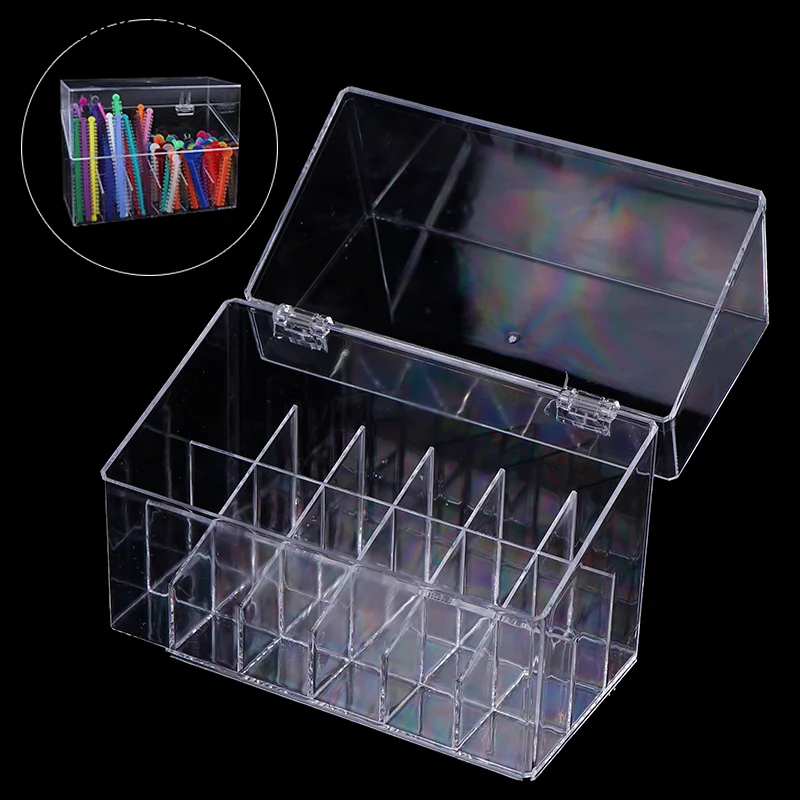 【ays】-caixa-de-acrilico-para-ligaduras-dentarias-com-18-furos-suporte-para-colocacao-de-ligaduras-ortodonticas-suprimentos-odontologicos