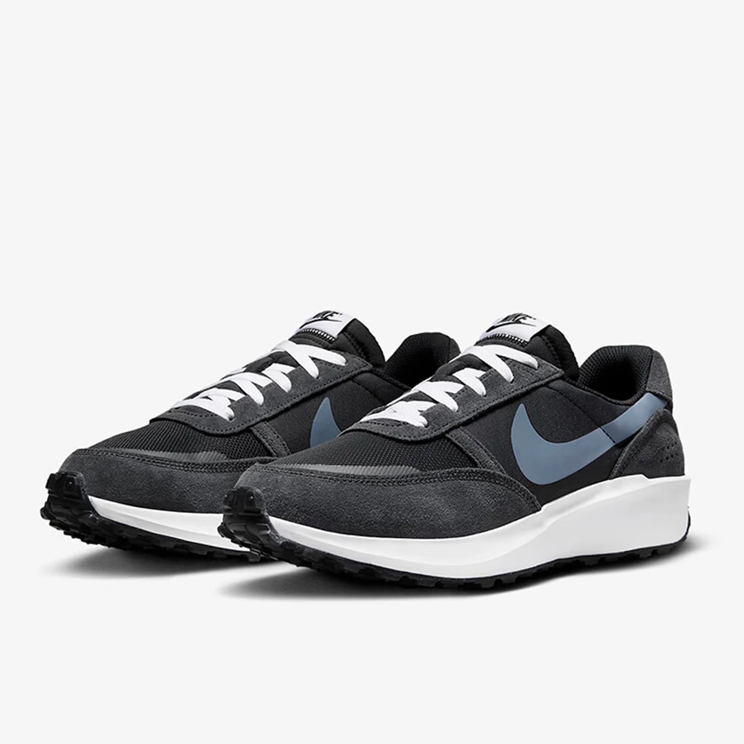 Nike Authentic WAFFLE NAV Men's Women's Thick Sole Cushioned Sports Running Shoes FJ4195-001