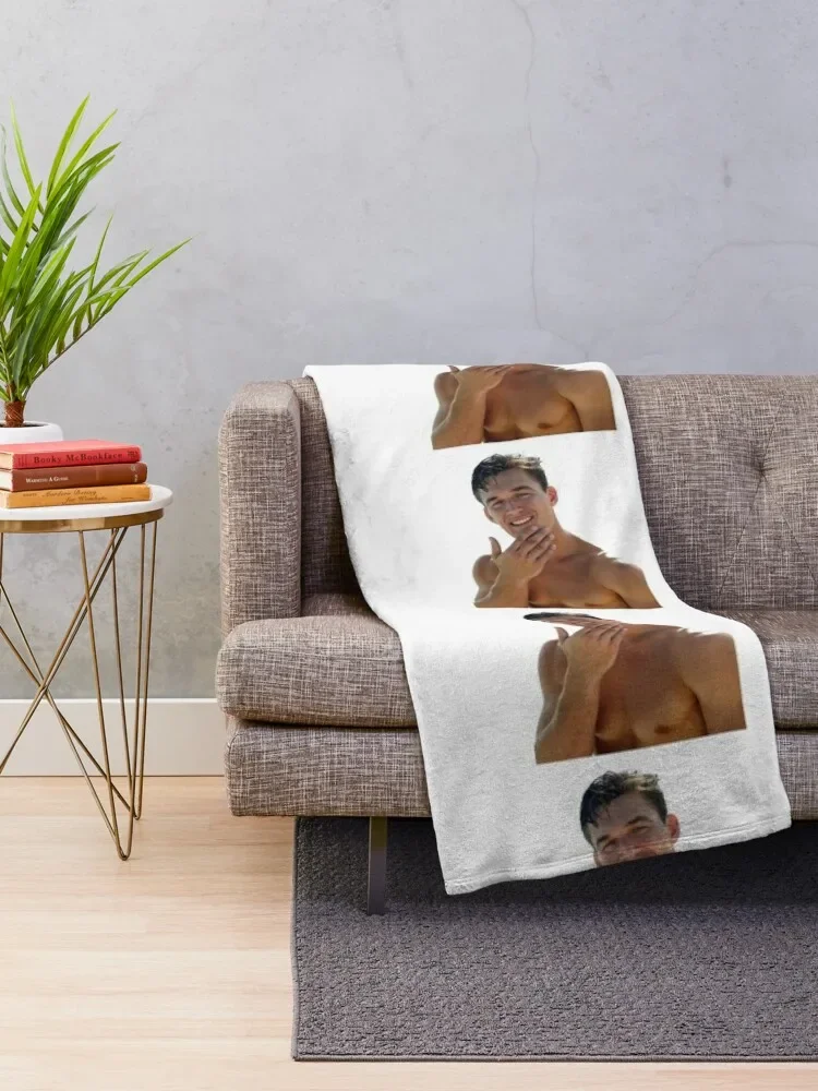 Tyler C. Shirtless Throw Blanket Weighted Blankets For Sofas Multi-Purpose Blankets