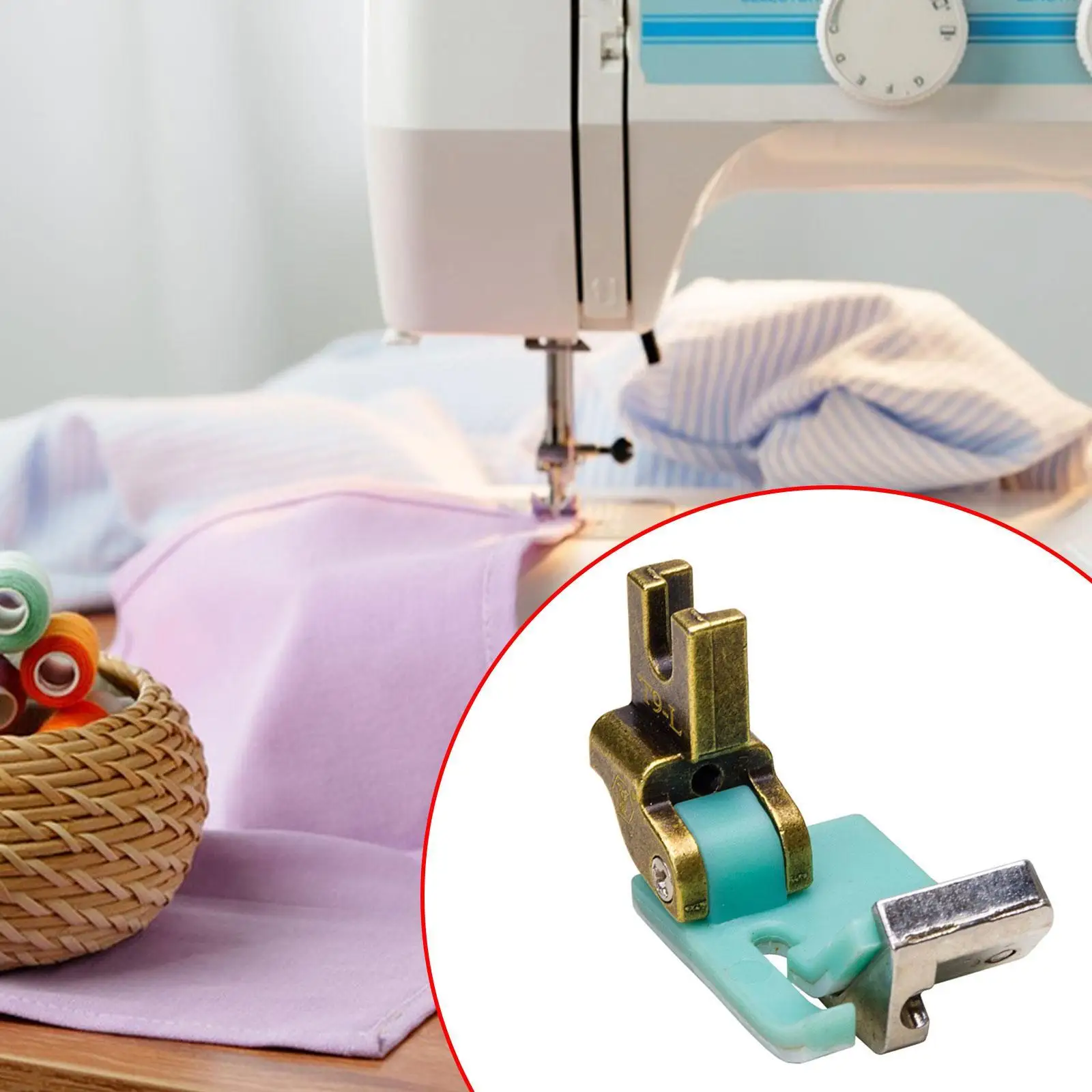 Adjustable Bias Binder Foot Hemmer Foot Sturdy Anti Uneven Universal Arts DIY Crafts Wear Resistant Rolling Edge Guide Feet
