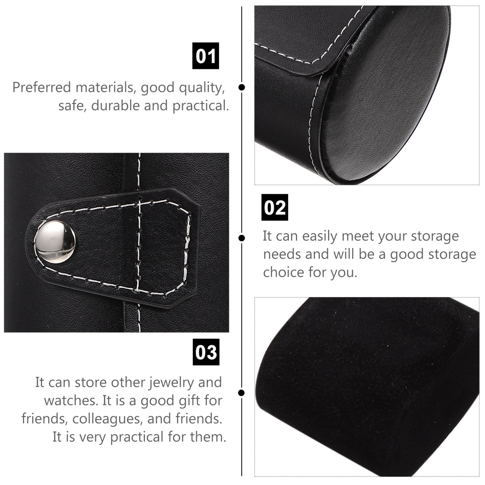 

1Pcs Watch Display Case Preferred Materials Safe Durable Practical Jewelry Storage Gift Friends Colleagues Watch Display Case