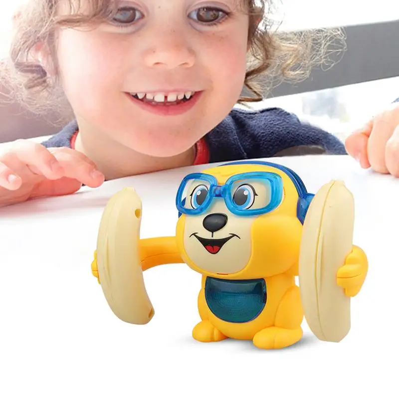 Rolling Monkey Toddler Toy Music Tumbling Toy Cute Animal  Electric Monkey Toy Music Voice Control  Electric Tumbling Monkey