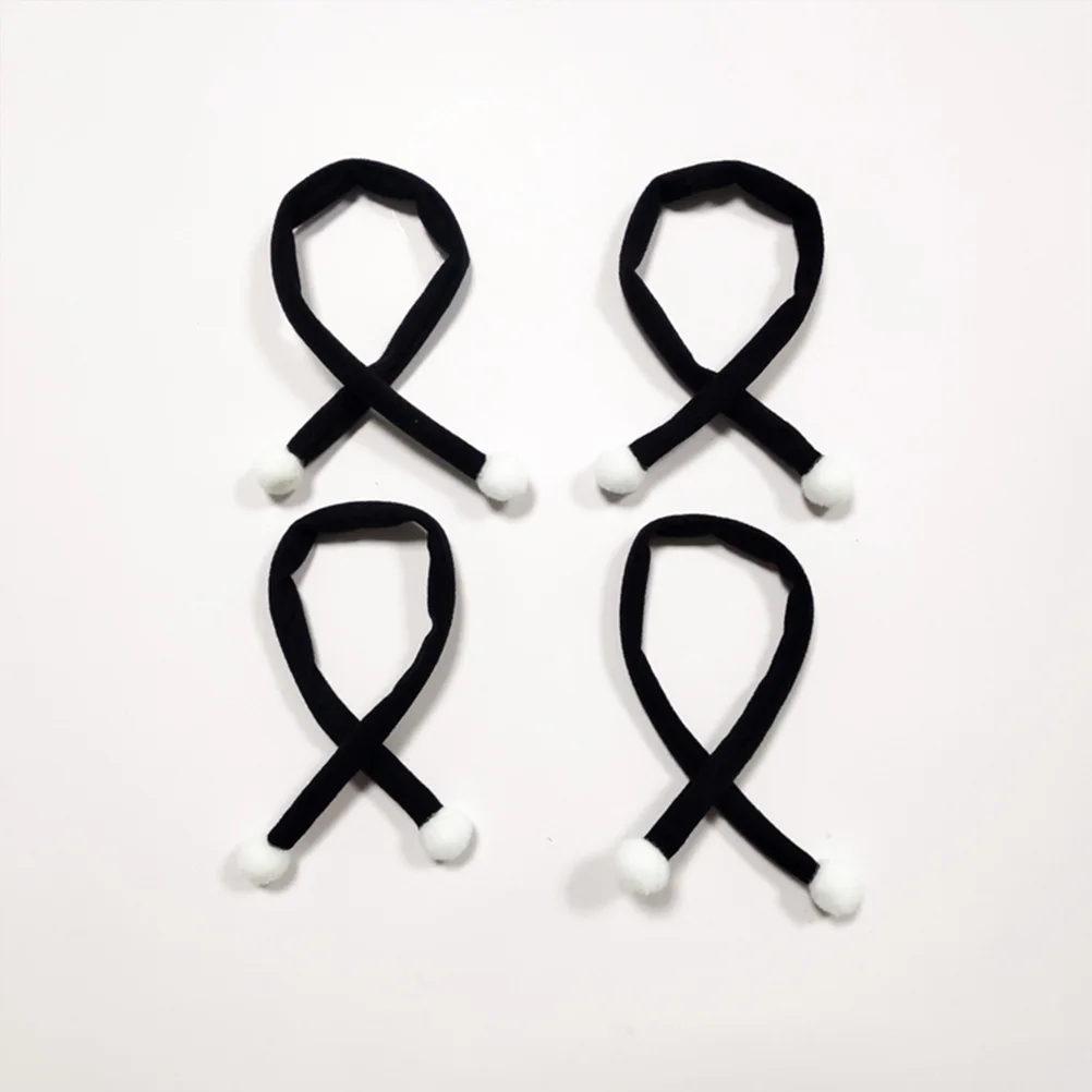 

10Pcs Witch Hat Scarf Set Halloween Wine Bottle Decor Mini Hats Lovely Design Festive Holiday Party Supplies Hats