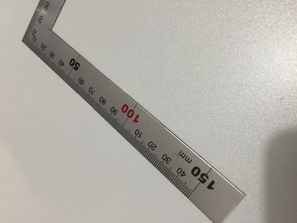 Hochwertiges 0-300mm 0-150mm Winkel lineal L-Quadrat Edelstahl form Lineal Metall Vierkant messwerk zeug Ideal für Ingenieure
