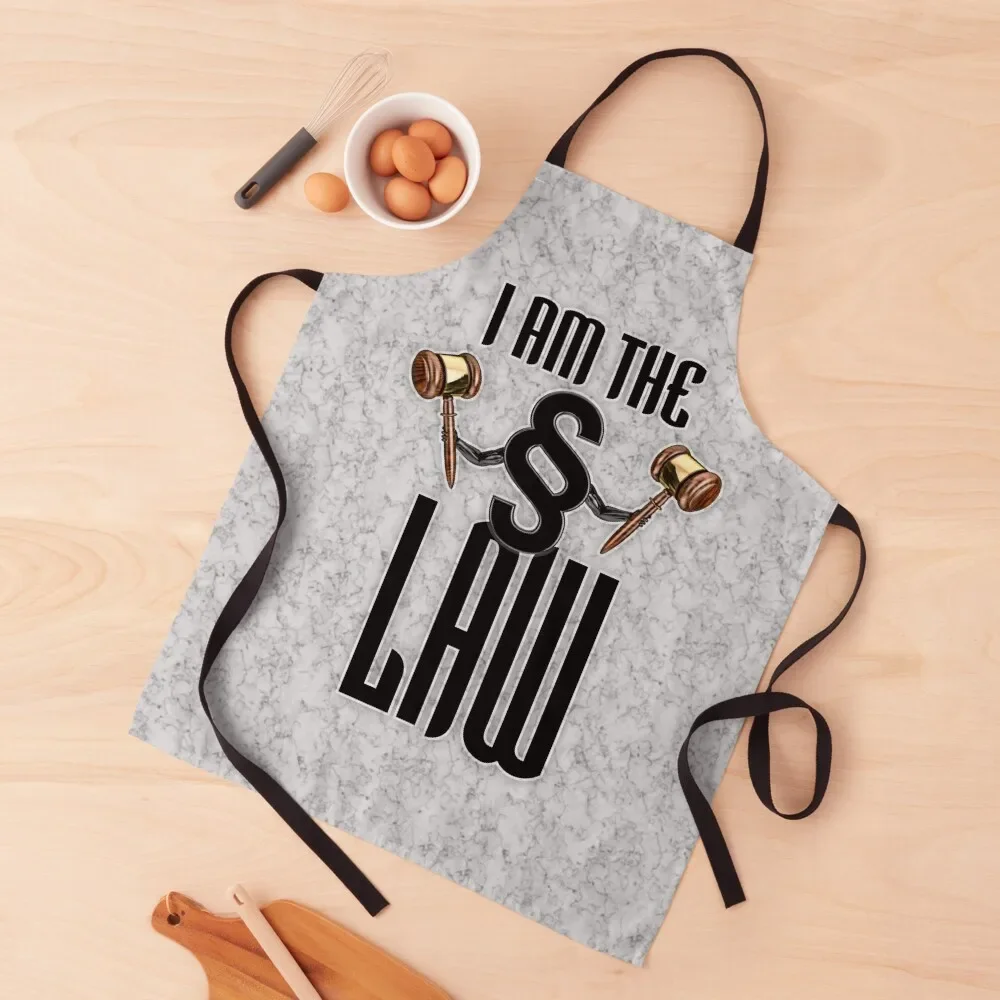 I am the law Apron Kitchen For Man waiter carpenter Apron