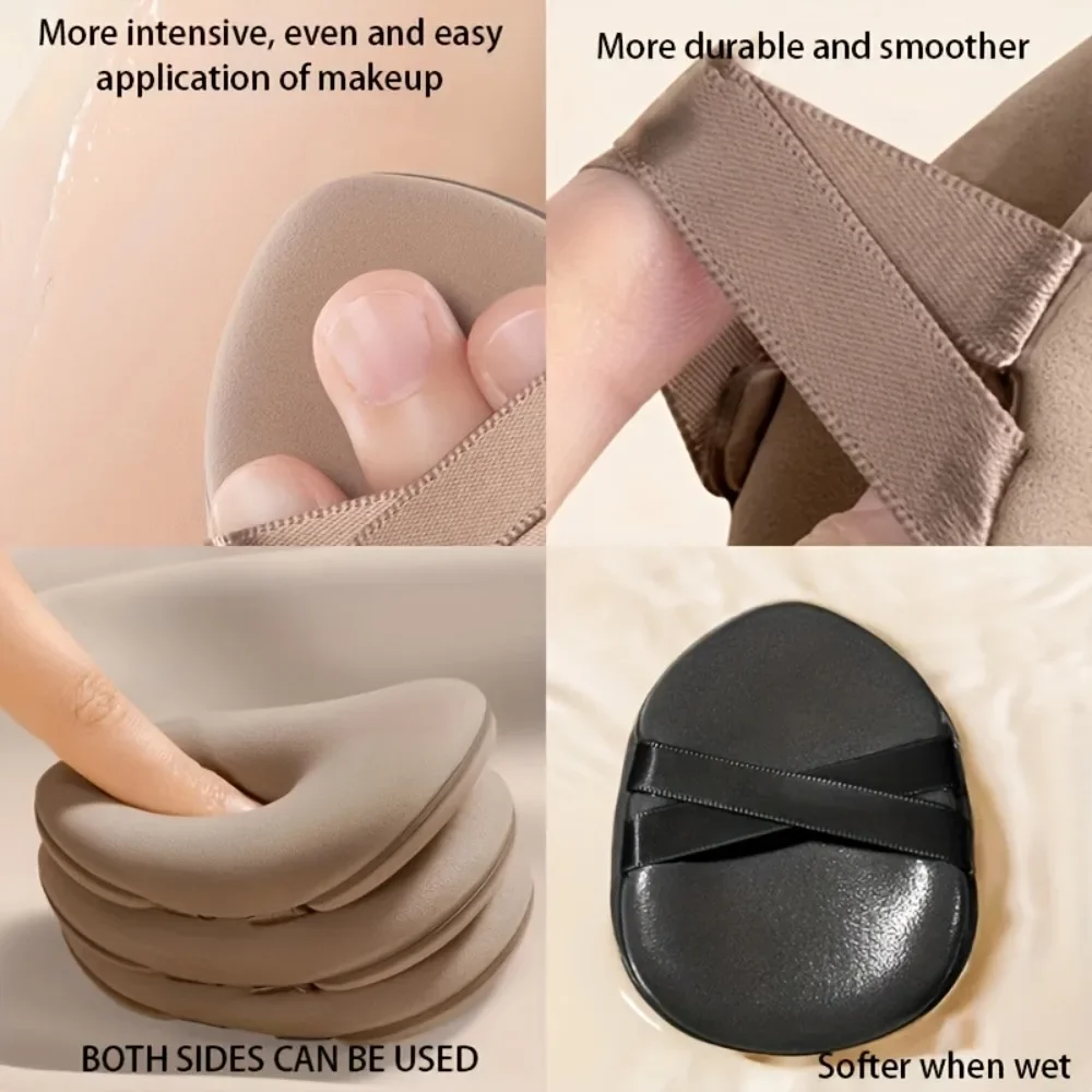 3 stuks make-up spons bladerdeeg multifunctionele foundation concealer poeder instelling blender voor vloeibare crème droog nat gebruik make-up tools