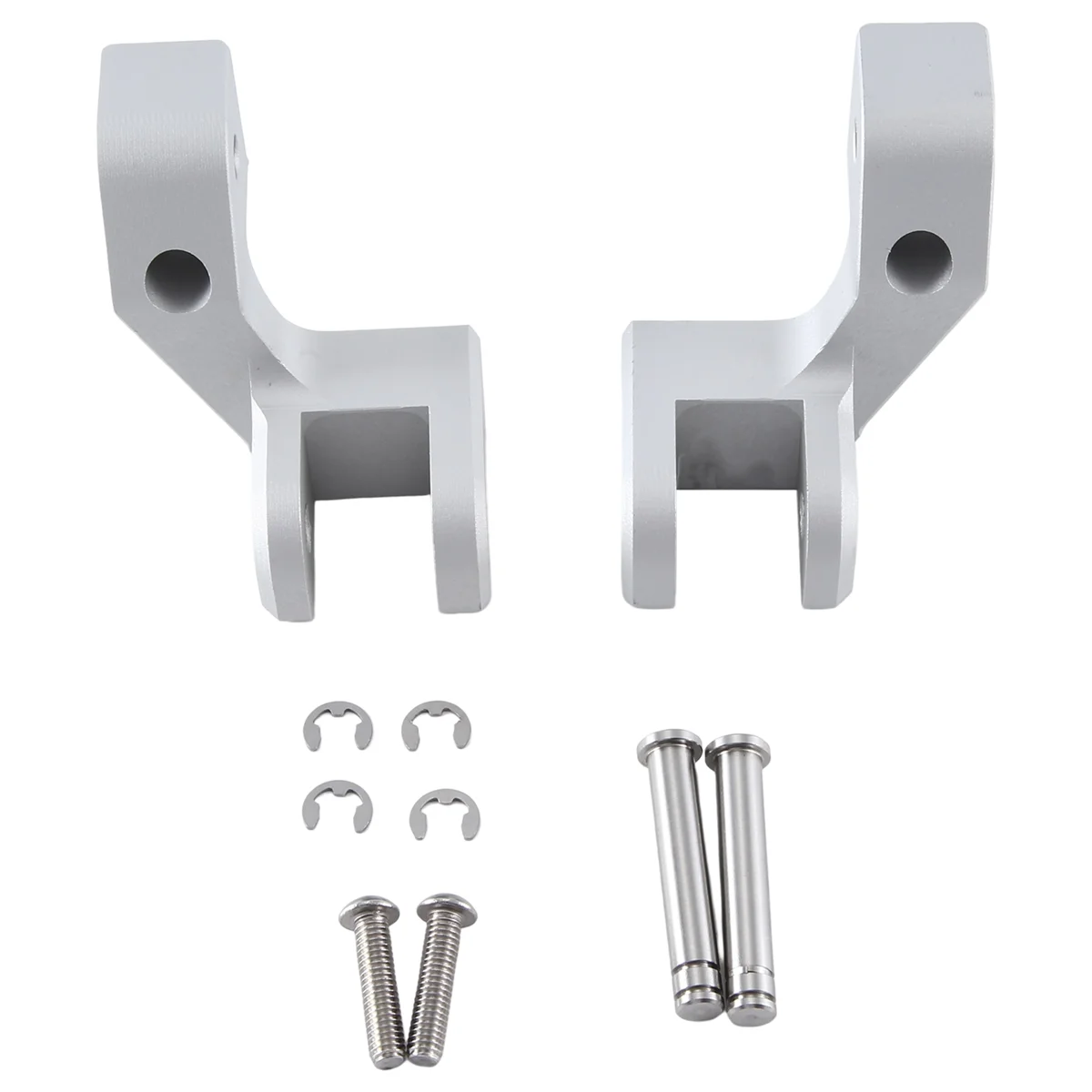 Motorcycle Passenger Footrest Lowering Rider Footpeg Lowering Kit for RA1250 PA1250 Pan America 1250 S Special(Silver)