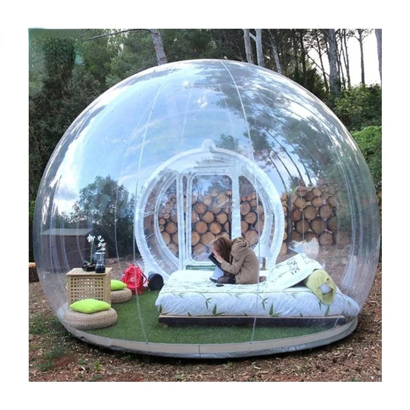 Inflatable transparent dome clear inflatable bubble tent house hotel 3m dome house