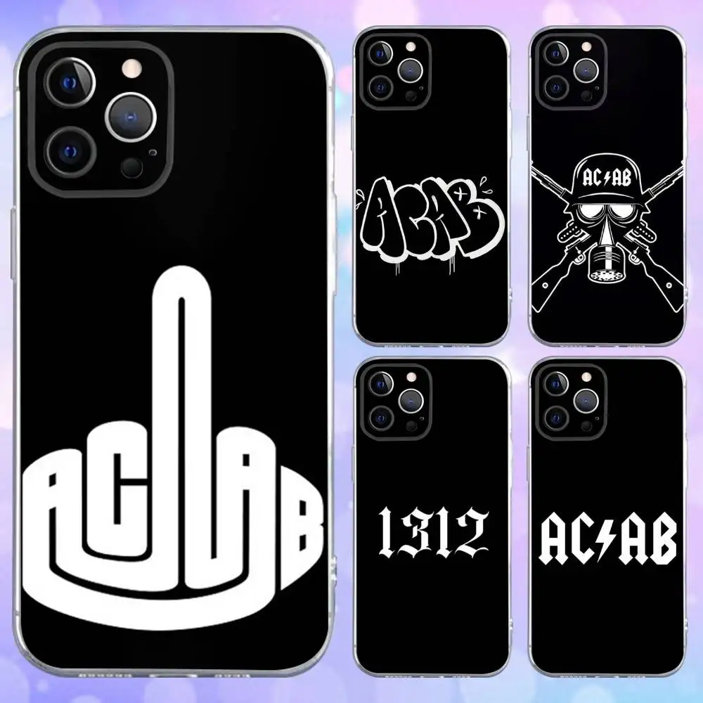 

Acab Ultras Phone Case For iPhone 16e,16,15,14,13,12,11 Plus,Pro,Max,XR,XS,X,Plus,SE,Mini Transparent Soft Cover