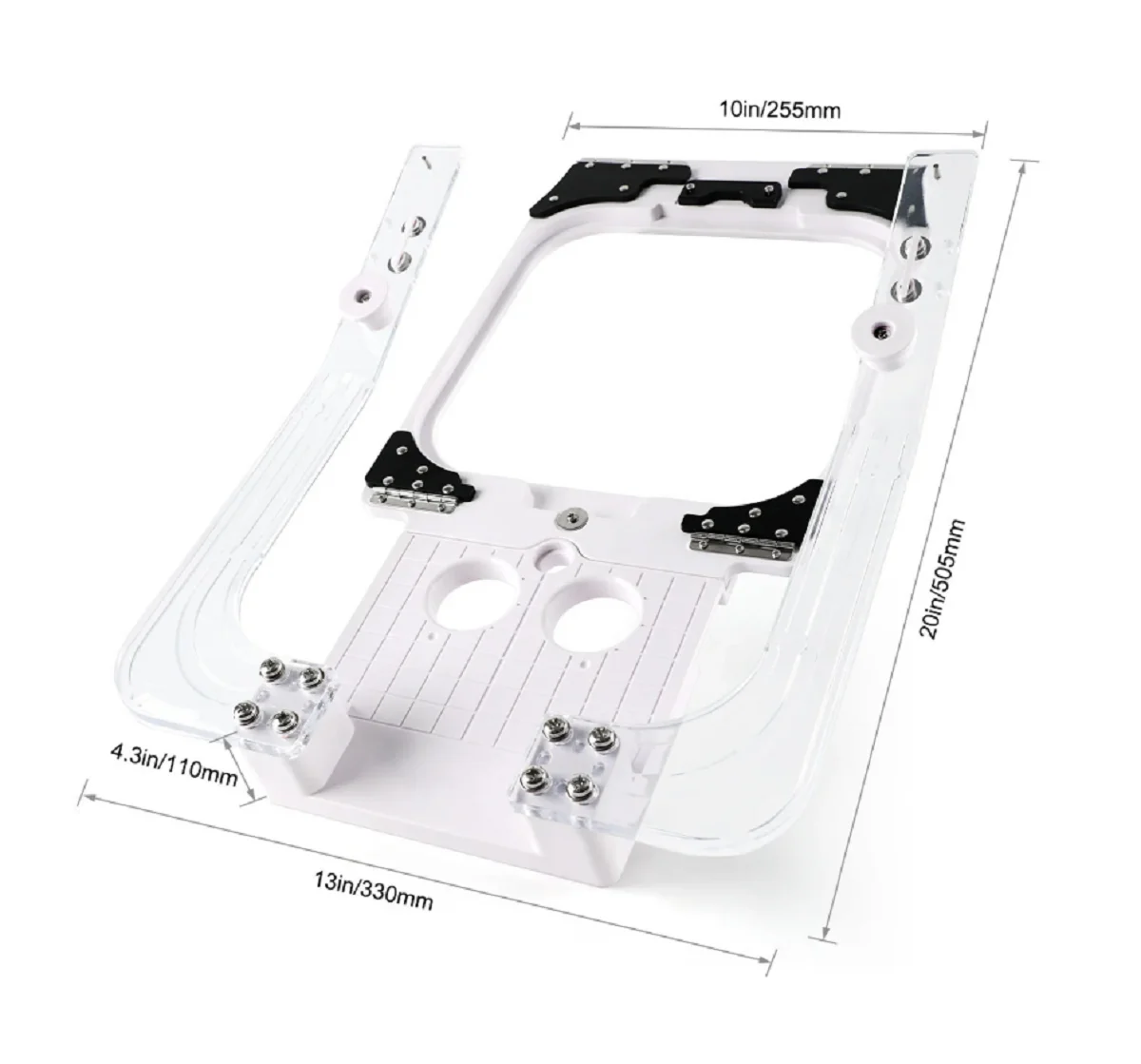 HoopTalent 5.1x5.1 Inch Hooping Fixtures For Ricoma Brother BAI Etc Embroider Machine 6.9inch Fixture Fit 6.9inch Magnetic Hoop