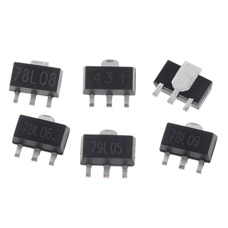 78L05 78L06 78L08 78L09 78L10 78L12 78L15 79L05 79L06 79L09 79L12 79L15 TL431 SMT three terminal voltage regulator SOT-89 20PCS