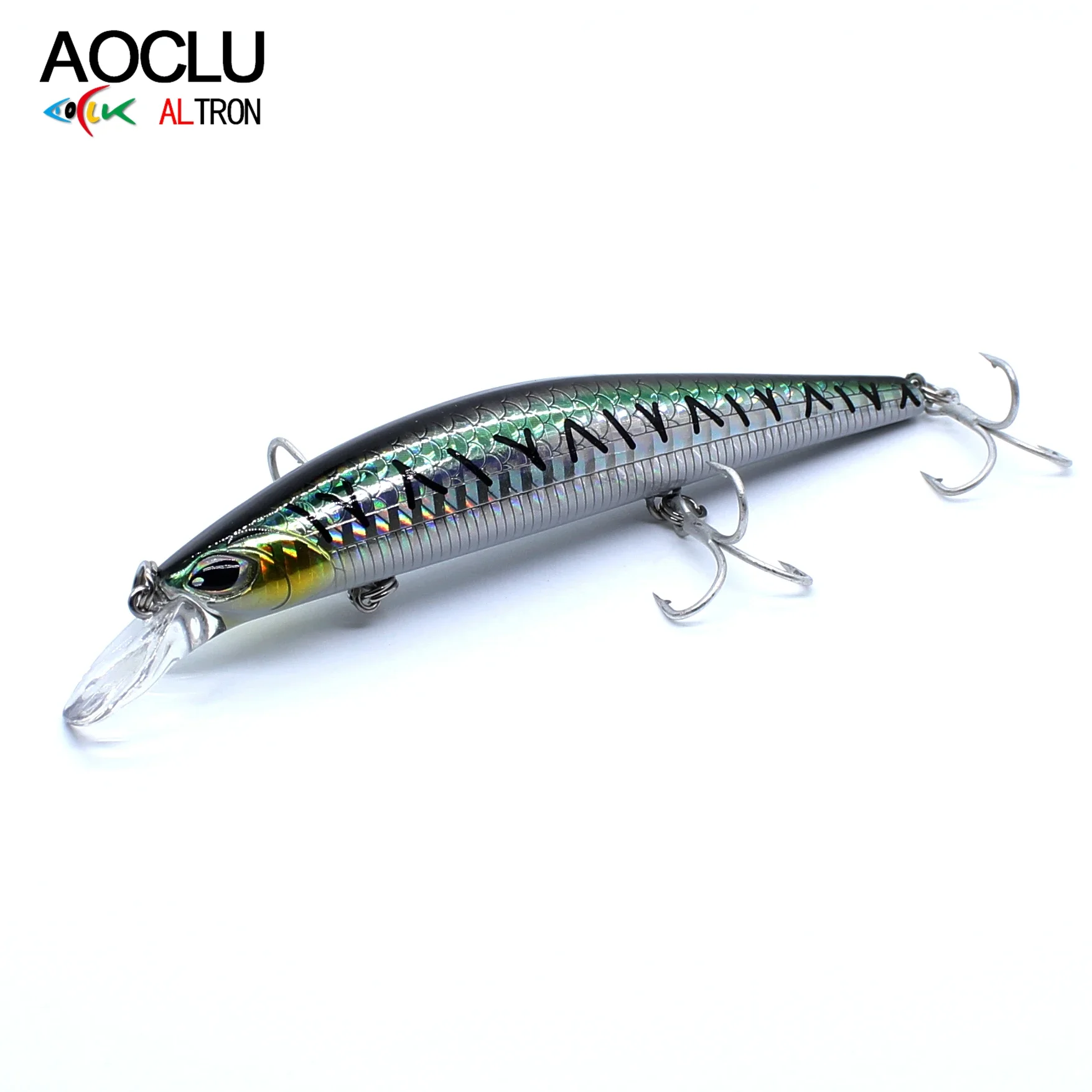 AOCLU Sinking Minnow 120mm 20.0g Hard Bait Jerkbait Wobbler Lure Magnet Weight Transfer 1PC Wire Through For Sea Boat  Fishing