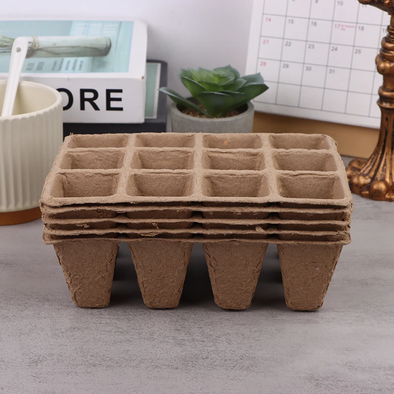 生分解性ガーデニングサイイングトレイ、植木鉢、種子プランター - Seed Starter Tray のレビューと価格