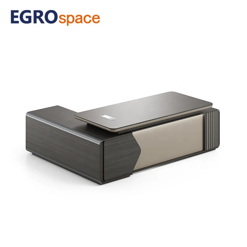 

Настольный органайзер класса люкс для руководителя, круглый офисный стол из меламина для генерального директора