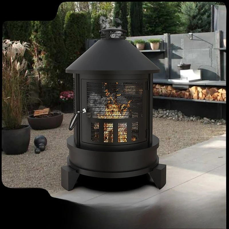 Spot Multifunctional Outdoor BBQ Heating Grill, Courtyard Fireplace Heating Furnace Hotel Homestay Garden Bonfire Furnace