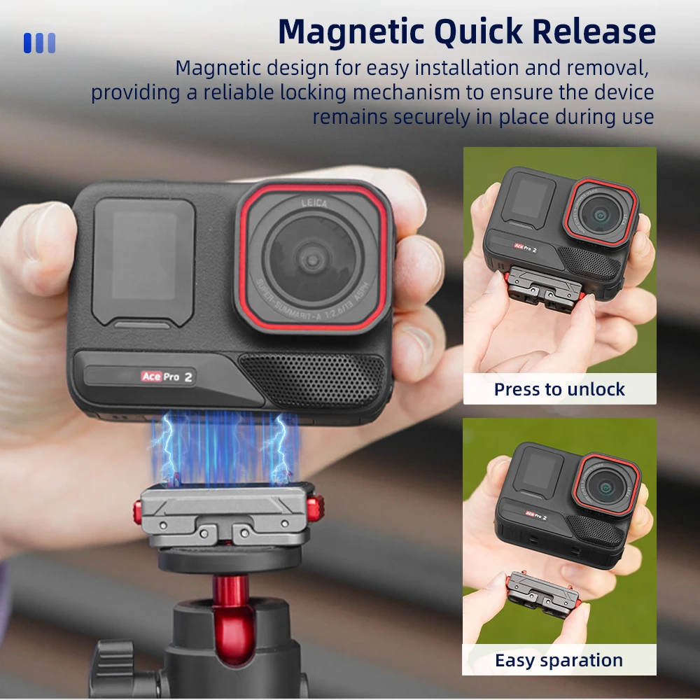Flymile マグネット式アダプターマウントベース Ins - Camera Cage Baseplate のレビューと価格