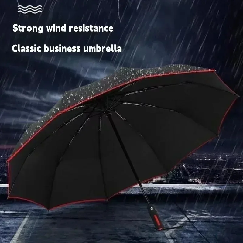 Windproof Automatic Folding Umbrella Female Male Twelv Bone Car Luxury Large Business Umbrellas Men Rain Women Gift Parasol