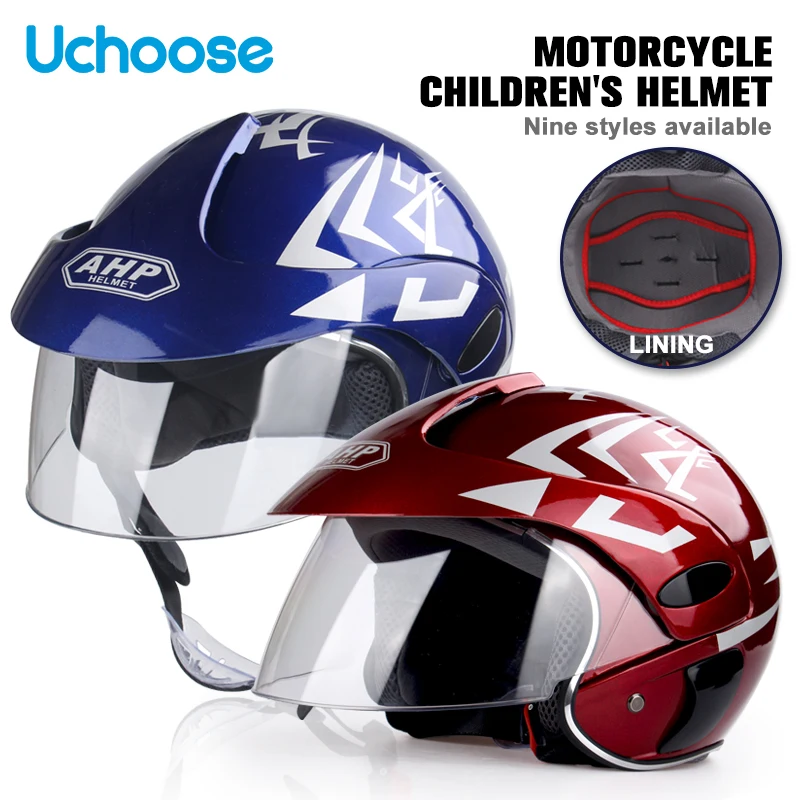 Children\'s Motorcycle Helmet Motos Protection Carton Safety Helmets For Kids 3~9 Years Old Child Motocross Scooter Sports Helmet