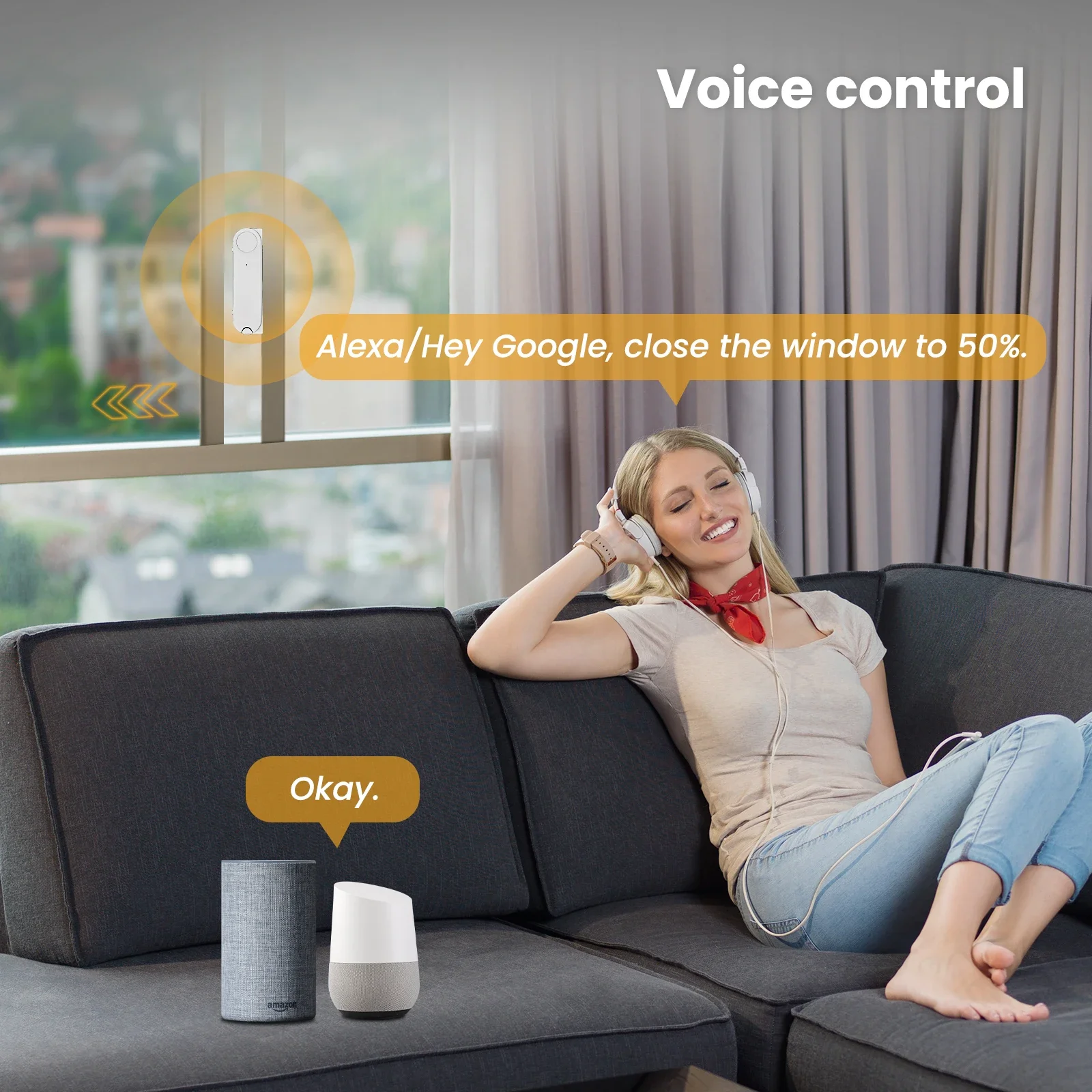 Imagem -04 - Moes Tuya Zigbee Empurrador de Janela Deslizante Inteligente Abridor Automático Mais Próximo de Carregamento Solar App Controle Remoto Suporte Alexa Google Home