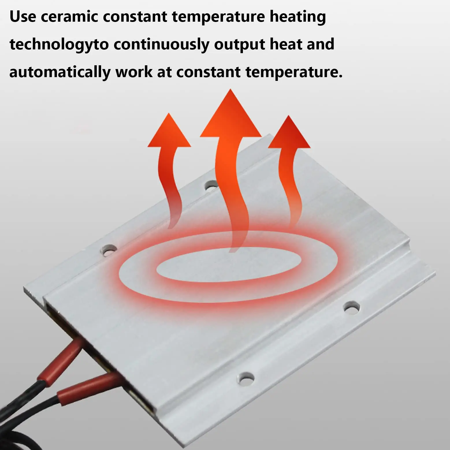 PTC Heating Element AC/DC 24-220V Insulated Constant Temperature Ceramic Thermostatic Heaters Plate Aluminum Shell Heating Tools