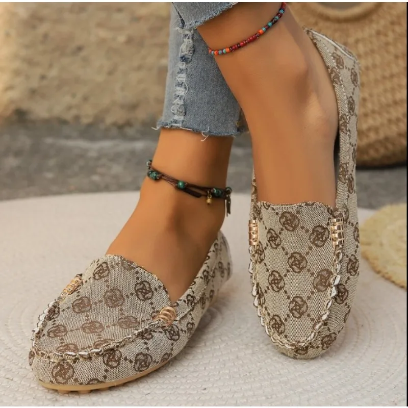 

Spring Autumn Loafers Wear-resisting Sneakers Women Casual Single Shoes Fashion Non-slip Soft Flat Loafer Shoes Zapatos De Mujer