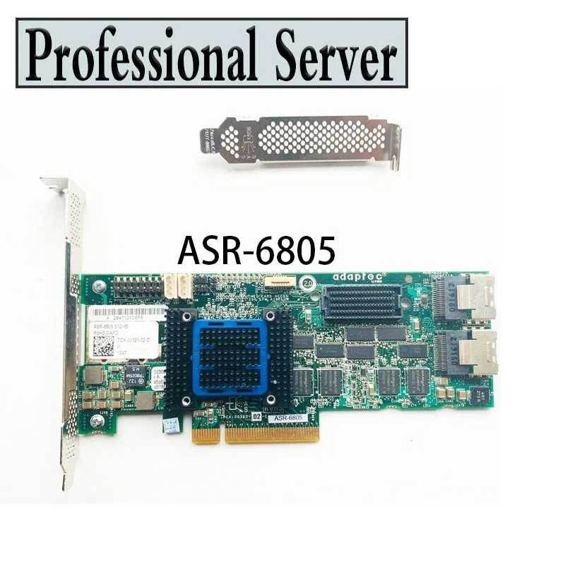 

Adaptec ASR-6805 RAID Expander PCI E 2.0 X8 512MB Cache SAS SATA RAID Controller Card