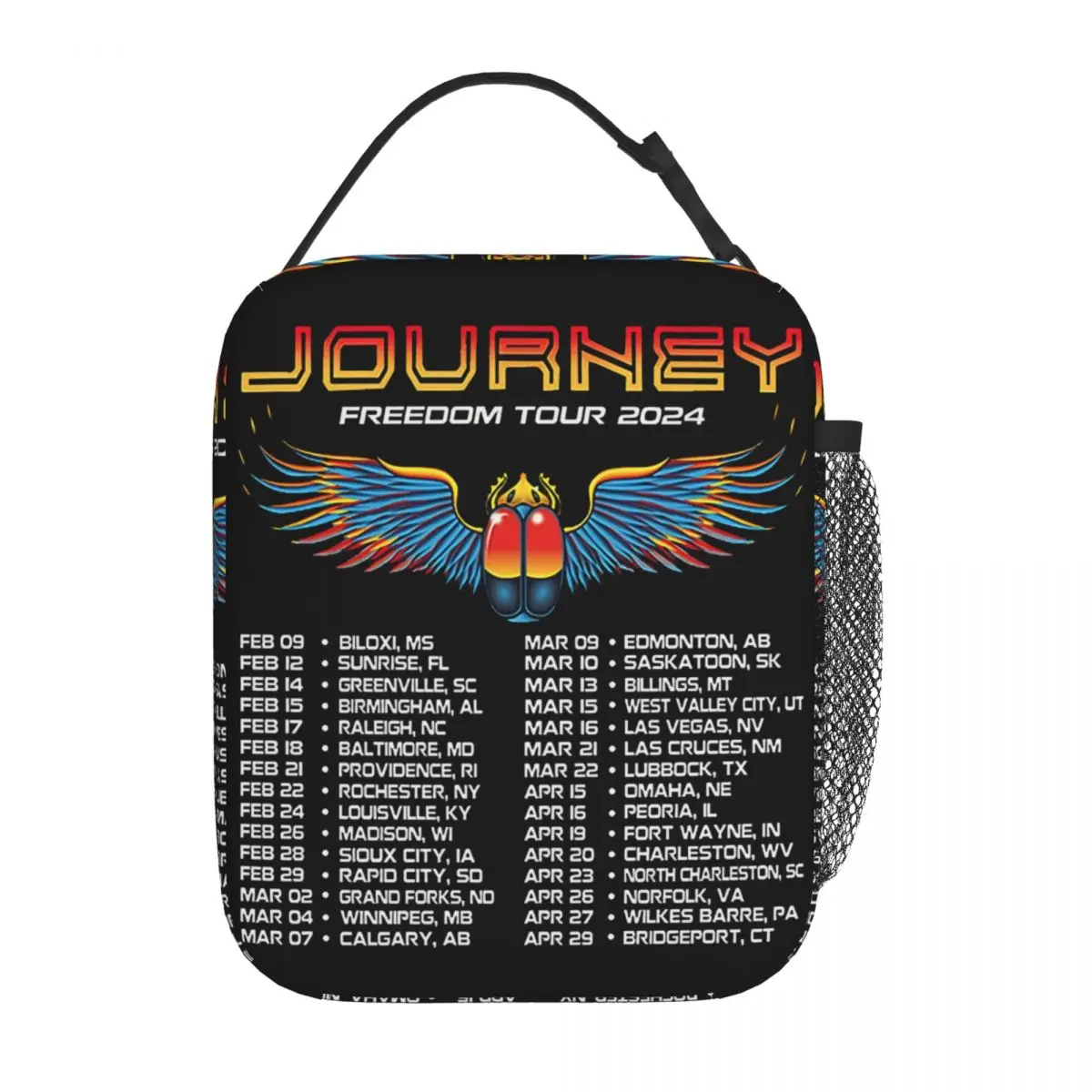 Insulated Lunch Bag Journey Band Freedom Tour 2024 Toto 50th anniversary Lunch Container Thermal Cooler Lunch Box For School