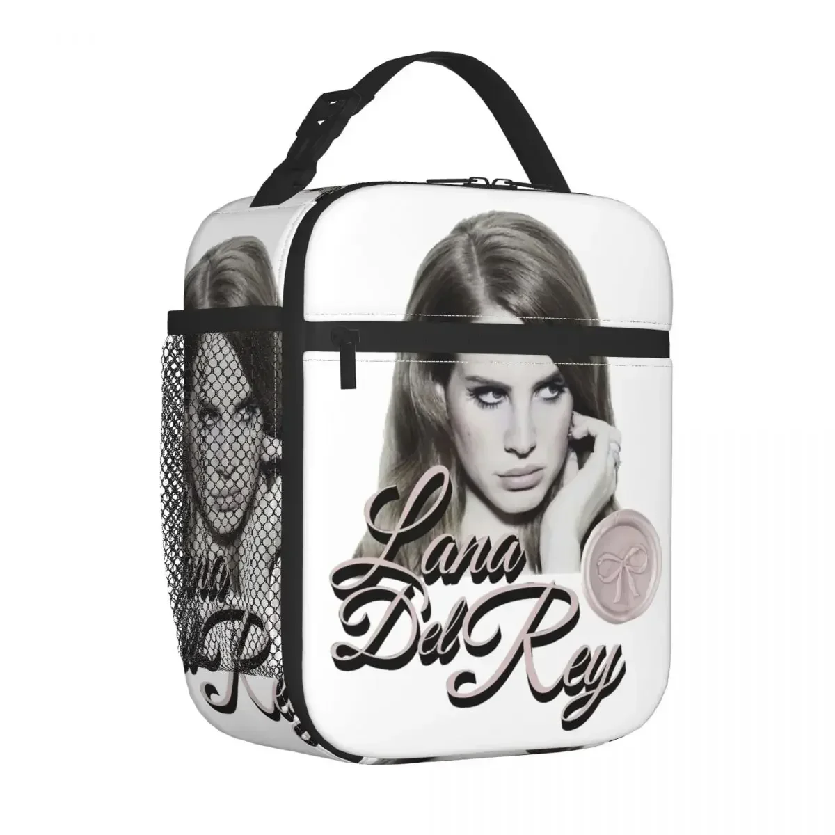 Lana Del Rey Insulated Lunch Bags Food Container Portable Thermal Cooler Lunch Boxes For School Office