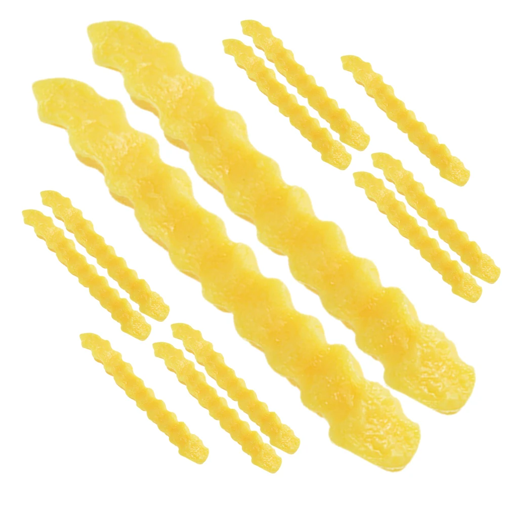 

12pcs Simulation French Fries Realistic Food Props Artificial PVC Potato Models for Decor Kitchen Bar Restaurant Display