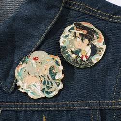 Toilet-Bound Hanako-kun Enamel Pin Yashiro Nene Anime Medal Brooch Jibaku Shōnen Hanako-kun Lapel Backpack Pins