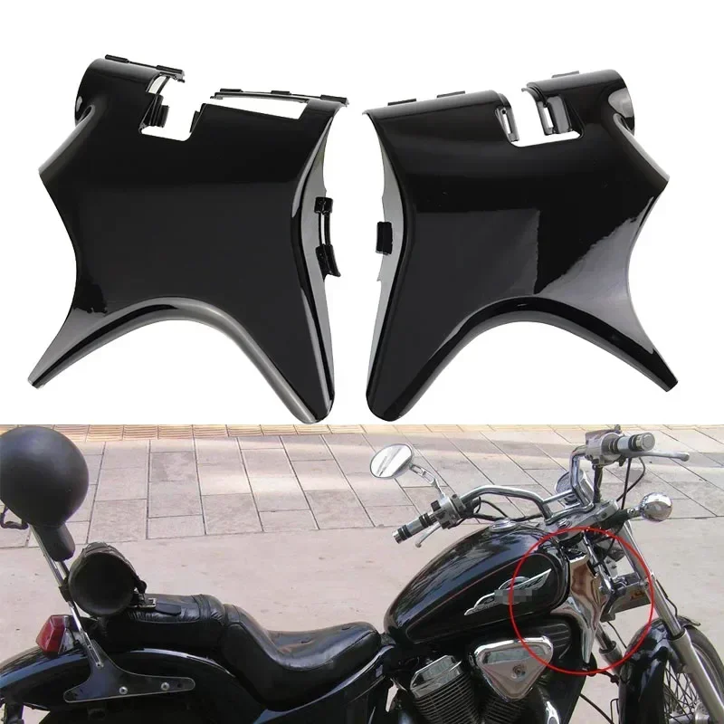 Front Cowl Neck Cover Frame Cover Side Faring Guard For Honda Shadow VT600 VLX 600 STEED400 1988-2007 1989 1990 1991 1992 1993