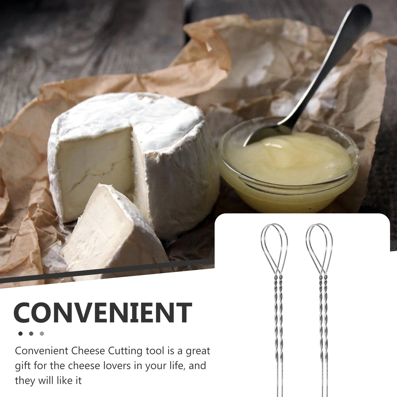 

5Pcs Metal Cheese Slicer Stainless Steel Wire Cutter Easy Use Home Restaurant Baking Tool Replacement Wire