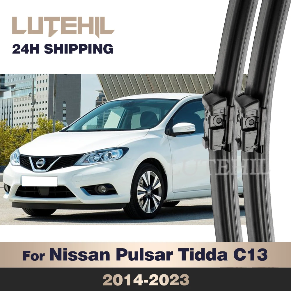 

LUTEHIL Wiper For Nissan Pulsar Tidda C13 2014-2023 Wiper Front Wiper Blades Windshield Windscreen Window Brush 26"+14"