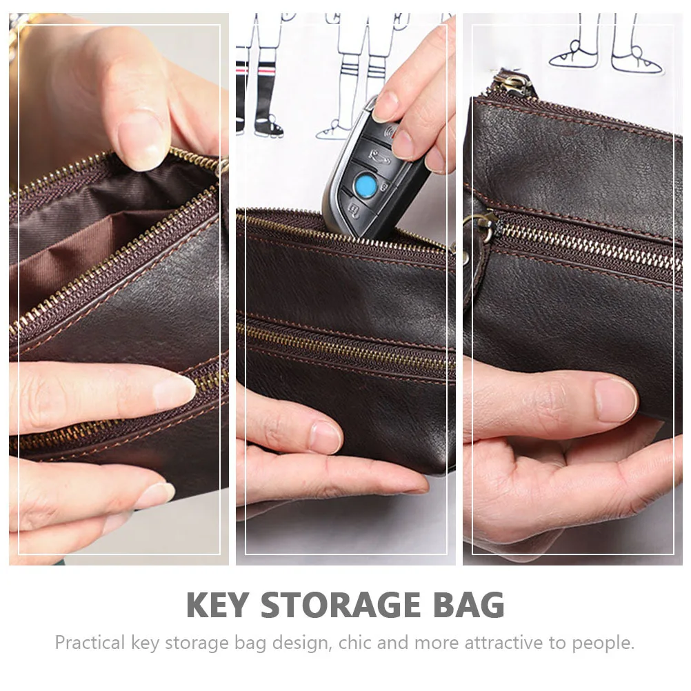 

Key Storage Bag Multi-Functional Portable Organizer For Keys Coins Data Lines Durable Key Holder Case Pouch