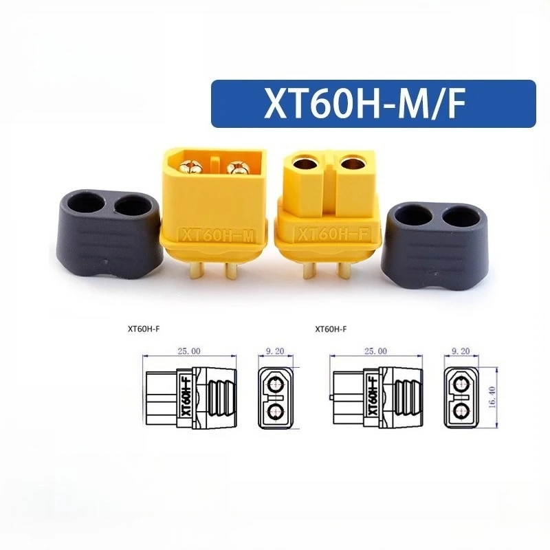 Original Authentic XT60H Aviation Model Plug with Sheath Male Female Connector XT60H-F XT60H-M for Electronic Components Market