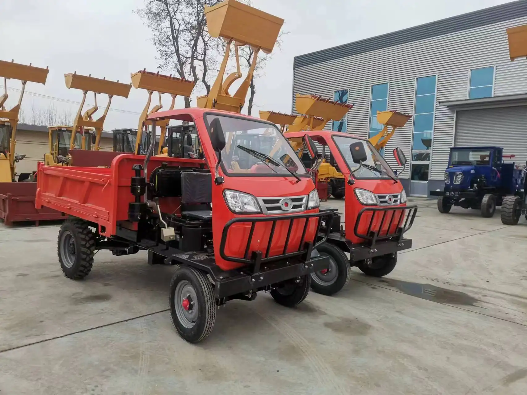 Engineering Small Diesel Dump Four wheeled Vehicle Household Cargo Transport Vehicle Small floor sand dump cart