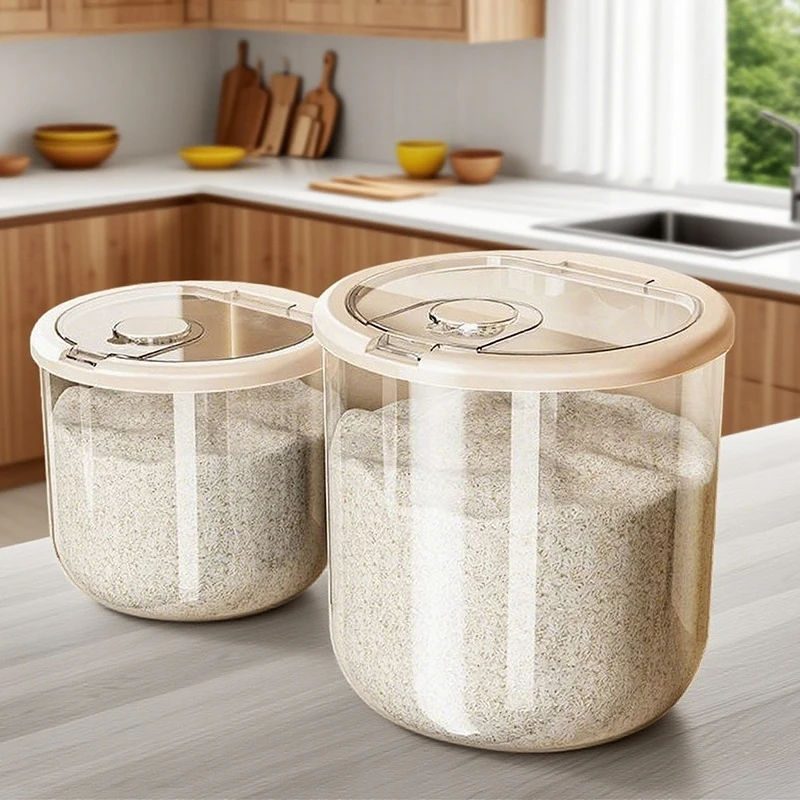 

Airtight Food Storage Container 10kg/5kg Moisture Proof & Anti-Insect for Kitchen It Can Also Be Used As A Pet Food Storage Box