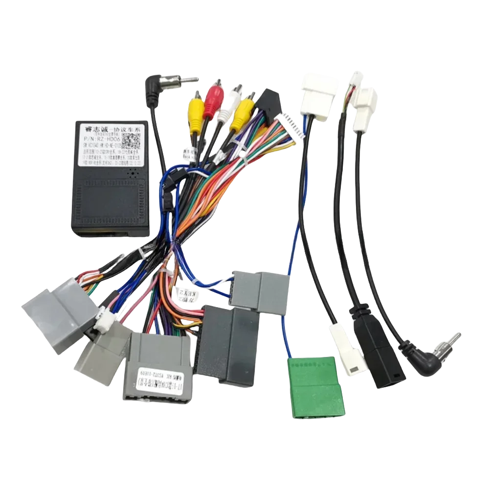 

Для Honda CRV 2017-2021/CIVIC 2016 Android 2 Din GPS автомобильный радиоприемник Canbus Box декодер 16-контактный жгут проводов адаптер силовой кабель