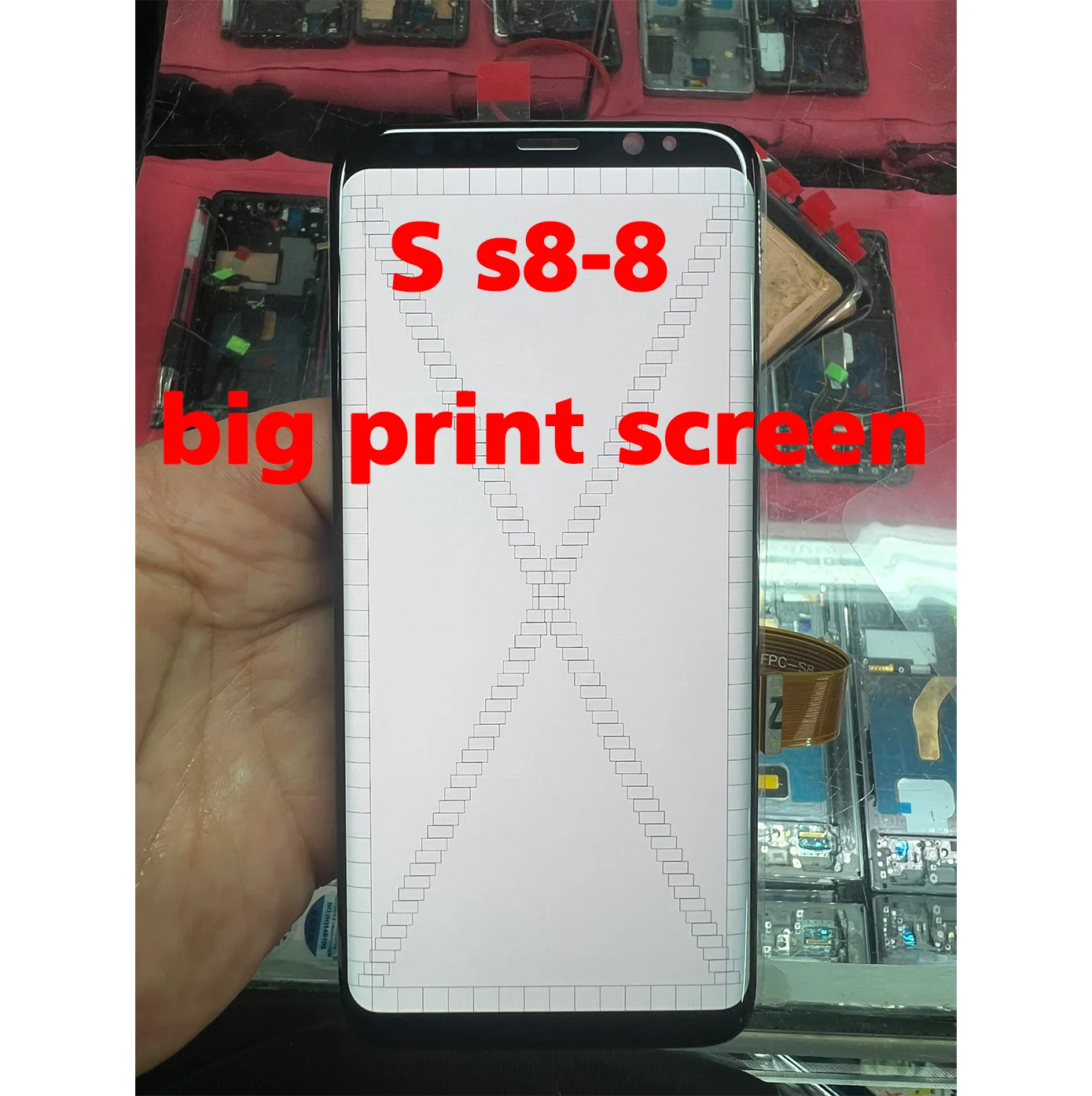 5.8'' LCD For Samsung S8 G950 G950F LCD Touch Screen Digitizer Display burn shadows for S8 Defect burn point line