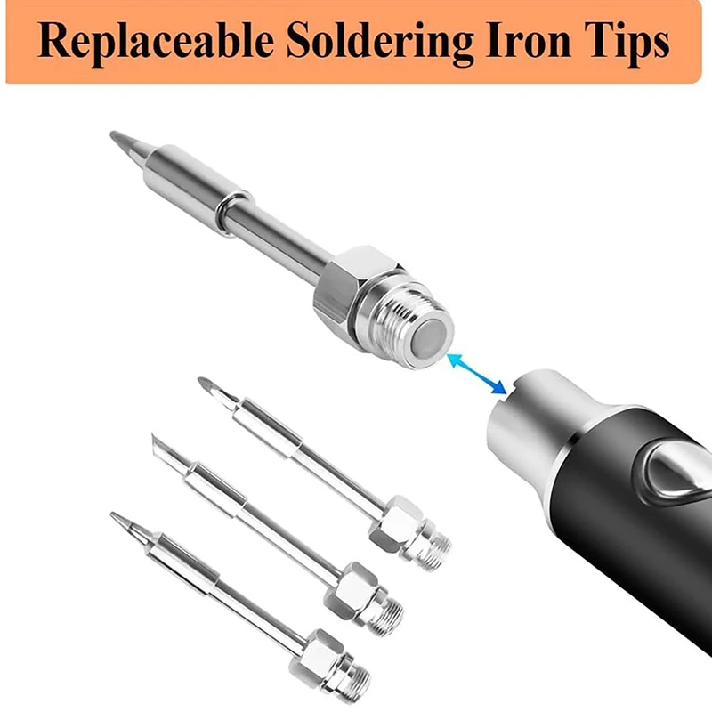 1/3Pcs 510 Interface Soldering Iron Head Mini Portable Soldering Iron Tip Accessories Tool USB Solder Tip