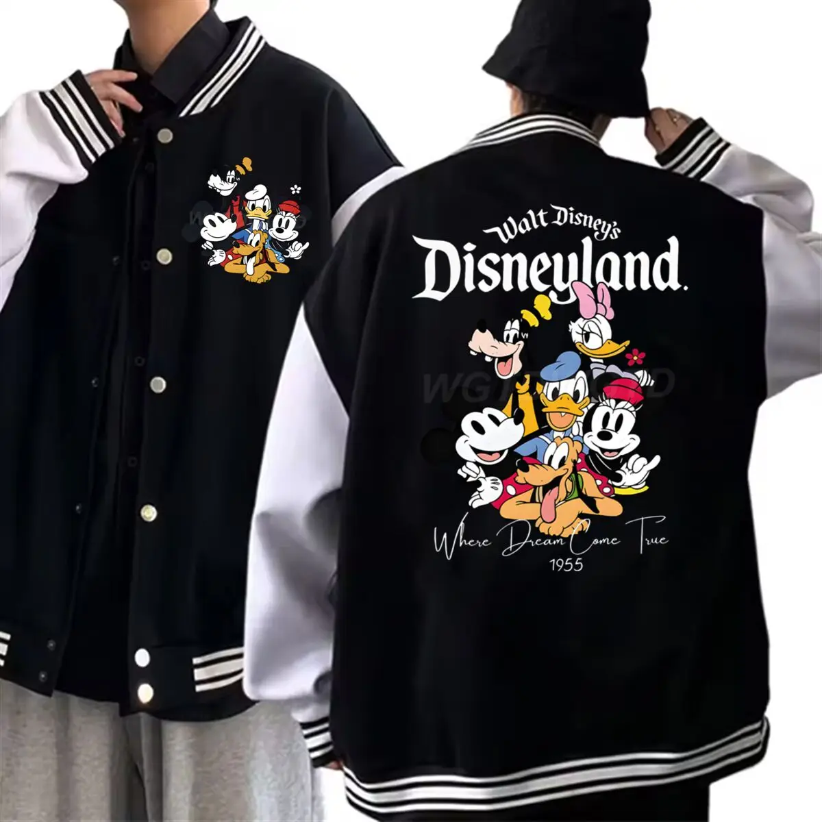 

Family Matching Mickey and Friends Clothing Stylish All-season Outerwear for Girls Boys Cartoon Street Style Family Outfit Set