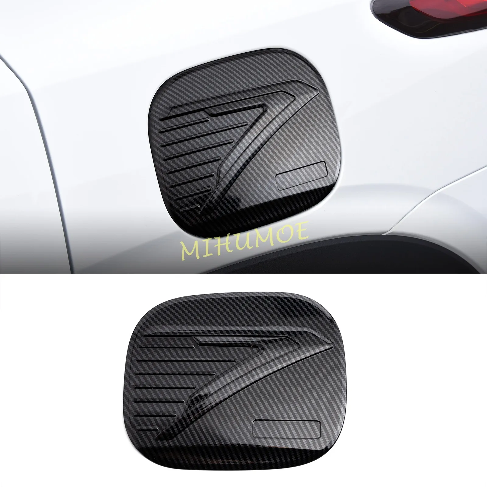 

For Chevrolet Trax 2024 2025 Car Accessories Carbon Fiber Style Fuel Tank Cap Cover Car Styling ABS Oil Cap Protective
