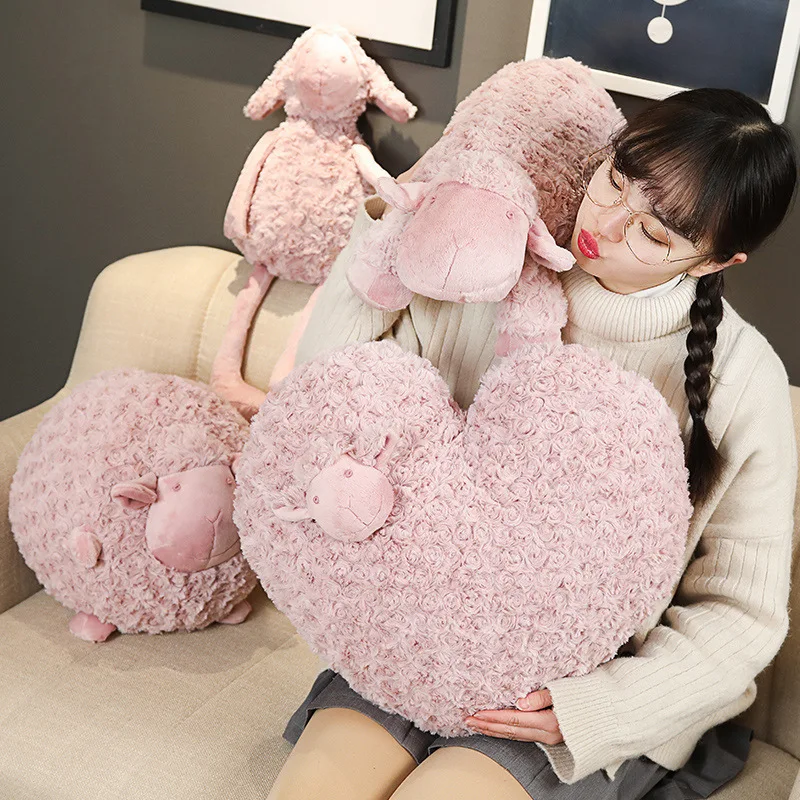 

Plush Toy Children's Day Gift Pink Short Plush PP Cotton Pillow Cushion