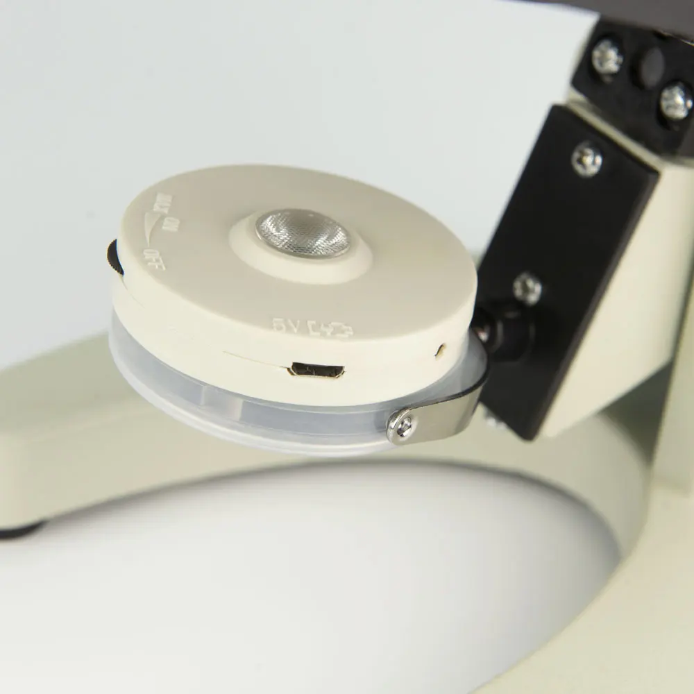 

USB White LED Light Lighting Bottom Biological Microscope Lamp Source Adjustable 4pcs