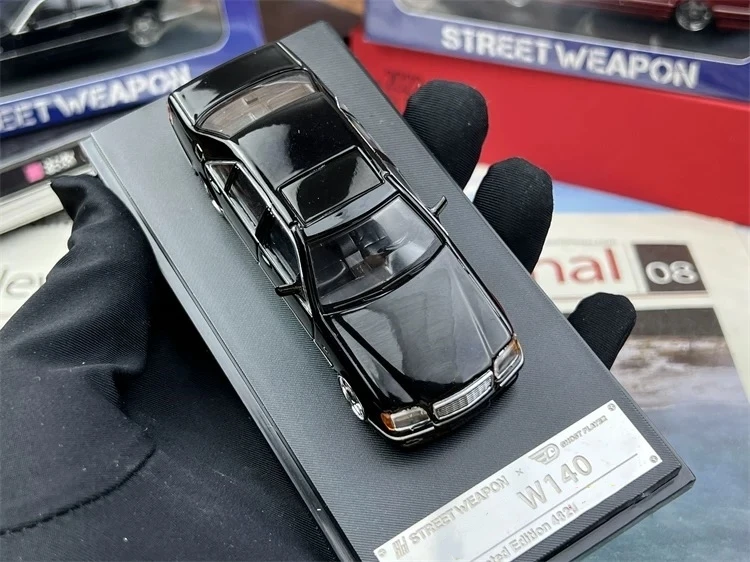 Newly Stocks Street Weapon 1:64 W140 Black Color Diecast  Model Car In 2024 Collection Gift