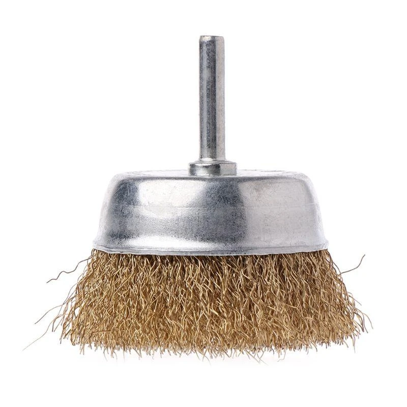 E06B Stainless Steel Wire Wheel Cup Brush Used to Clean Rust Flakes & Abrasives Drill