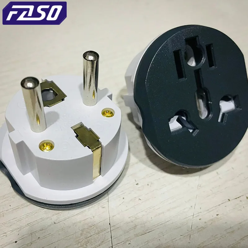 한국 EU 플러그 어댑터 16A 250V 여행용 어댑터 변환