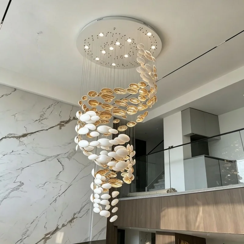 

Modern Restaurant Hotel Lobby Banquet Hall Clubhouse Wedding Banquet Sand Table Artistic Design Dragon Egg Glass Chandelier